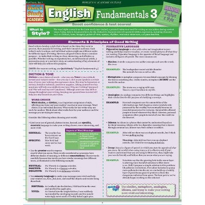 English Fundamentals 3 - by  Barcharts Inc (Poster)