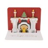 Unique Bargains Greeting Card Fireplace-Design Paper Red White 6.3"x4.7"x0.4" 1 Pc - 3 of 4