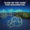 Glow Fort Building Kit with 86 Rods & 44 Balls, STEM Construction Toy with Storage Bag for Indoor/Outdoor Play Ages 5-12 - 4 of 4