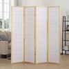 KWPZQEB 4 Panel Room Divider, Oriental Shoji Screen, 72" Folding Privacy Screen, Freestanding Wall Decorative Privacy Screen for Living Room - 2 of 4