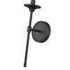Emily Chandelier - Matte Black, 1 Bulb, Dimmable, Elegant Design for Bathroom & Bedroom - 2 of 4