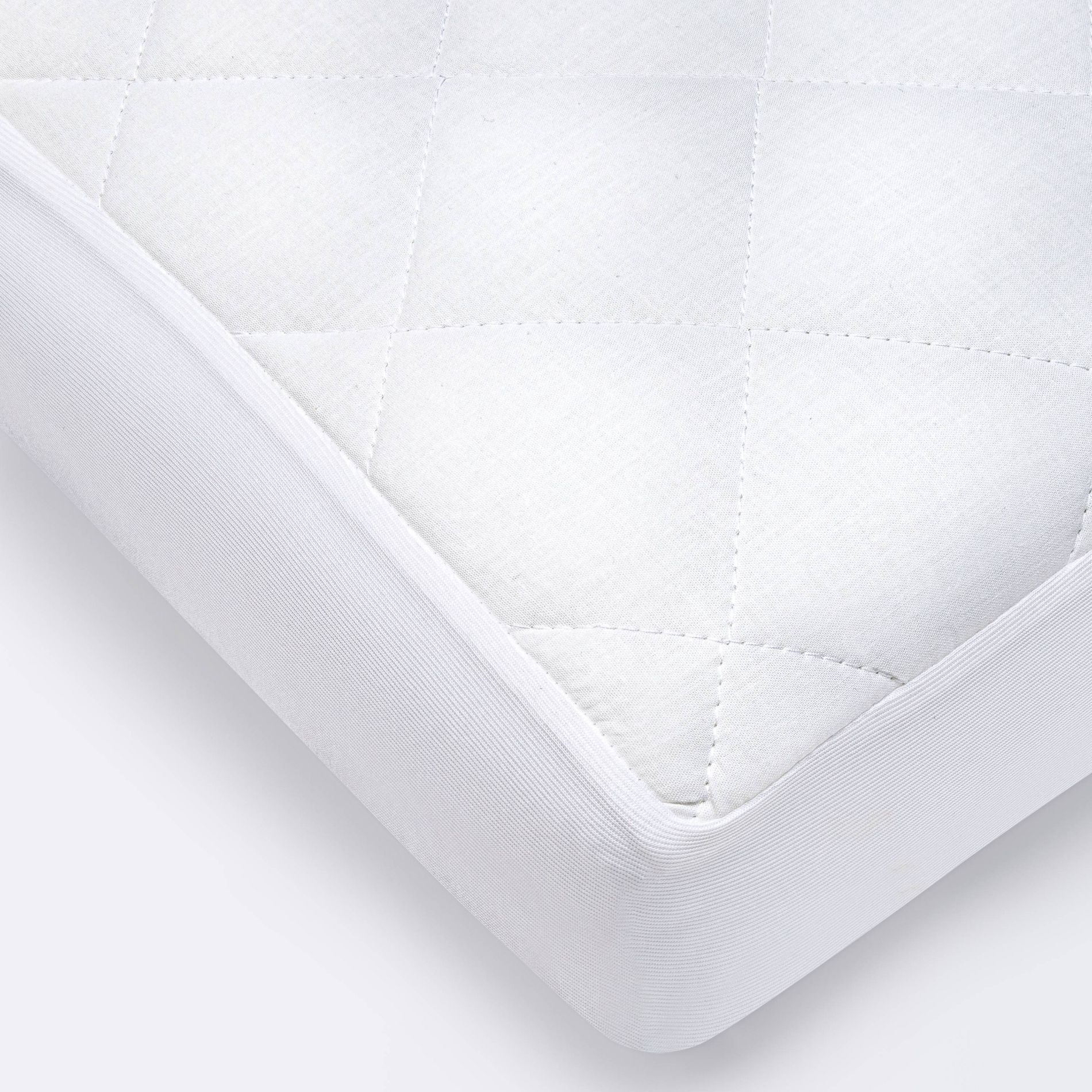 Waterproof Fitted Crib and Toddler Mattress Pad Cover - Cloud Island™ White