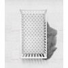 Bacati - Morocan Tiles Gray Muslin 100 percent Cotton Universal Baby US Standard Crib or Toddler Bed Fitted Sheet - 3 of 4