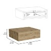 NicBex 15.7 inch Wide Floating Nightstand with 1 Drawer,Modern Wall-Mounted Side Table with Free  Handle Design,Bedside Table for Bedroom,Living Room - 3 of 4