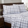 Plaid Flannel Cotton Classic Modern Farmhouse Pillowcases, Set of 2 by Blue Nile Mills - 2 of 4
