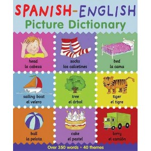 SPANISH ENGLISH PICTURE DICTIO Bilingual - by Catherine Bruzzone (Paperback) - 1 of 1