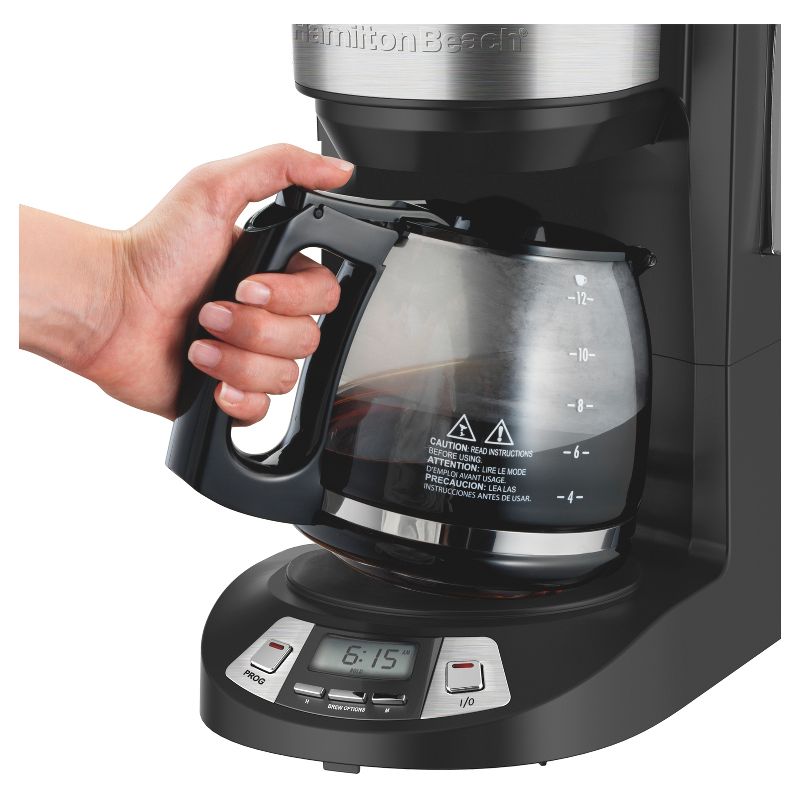 Hamilton Beach 12 Cup Programmable Coffee Maker - Black - 46290, 5 of 14