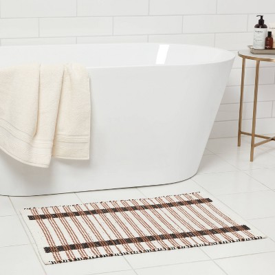 20&#34;x32&#34; Modern Reversible Colorblock Striped Bath Rug - Threshold&#8482;