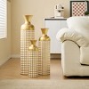 GDFStudio Gara Glam 3 Piece Golden Decorative Vases - 4 of 4
