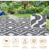 Outdoor Rug – Waterproof, Reversible Plastic Straw Rug with Carry Bag for Patio, Deck, RV, Balcony, Backyard, Picnic, Beach - 4 of 4