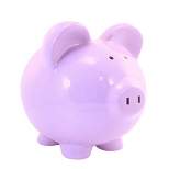 Bank Lavender Piggy Bank  -  One Piggy Bank 7.5 Inches -  Money Saving  -  3808Lv  -  Ceramic  -  Purple