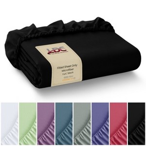 Microfiber Fitted Sheets Deep Pocket Up to 16-Inch , Ultra Soft , Easy Fit , Hypoallergenic Fitted Bed Sheets - Lux Decor Collection - 1 of 4