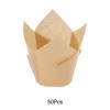 Unique Bargains Flame Shape Disposable Baking Cups Greaseproof Paper 1.97"x3.15" 50 Pcs - 4 of 4