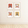 Big Dot of Happiness Fall Gnomes - Unframed Autumn Leaf Linen Paper Wall Art - Set of 4 - Artisms - 8 x 10 inches - 3 of 4