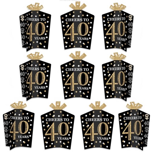 90th Birthday Party Decorations Kit Black/gold : Target