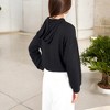 Anna-Kaci Women's Drawstring Hem Ribbed Hoodie with Relaxed Fit for Casual Looks - 2 of 4
