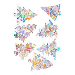 Unique Bargains Window Stickers Non-Adhesive Reusable Rainbow Transparent 1Pc - 1 of 4