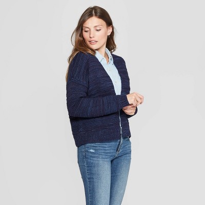 target blue cardigan