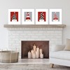 Big Dot of Happiness Christmas Gnomes - Unframed Holiday Linen Paper Wall Art - Set of 4 - Artisms - 8 x 10 inches - 2 of 4
