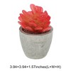 Unique Bargains Artificial Plants New Lotus in Mini Pulp 2.76"x2.76"x4.53" 1 Pc - 3 of 4