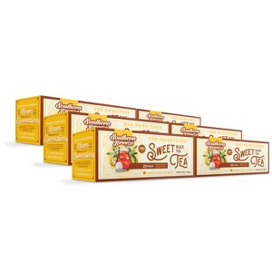 Southern Breeze Hot Brew Sweet Tea Lemon Iced Tea with 22 Individually Wrapped Family Size Tea Bags, Pack of 6 - 1 of 4