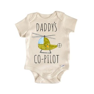 Helicopter Airplane Pilot Copilot - Baby Boy Girl Clothes Infant Onesie® Funny Cute Newborn GS1 - 1 of 4