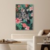 Art Remedy Zebra Hidden in Tropics Tropical Jungle Animals Wall Art Framed - 2 of 4
