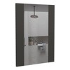 FONTOI Rectangular Wall Mirror Modern Particleboard Frame Mirror with Sleek Black Finish for Bedroom Bathroom and Entryway, Black, 0.71"*17.72"*23.62" - 2 of 4