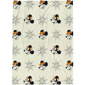 Jay Franco Disney Mickey and Minnie Trick or Treat Halloween Throw Blanket 60x70 - 1 of 4