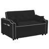 Convertible Sofa Bed With Side Storage Pocket 105° To 180° Adjustable Backrest Max 550lbs Load Capacity Multi-Functional Sleeper Couch - 2 of 4