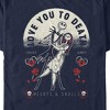 Men's The Nightmare Before Christmas Valentine's Day Jack and Sally Love You to Death T-Shirt - 2 of 4