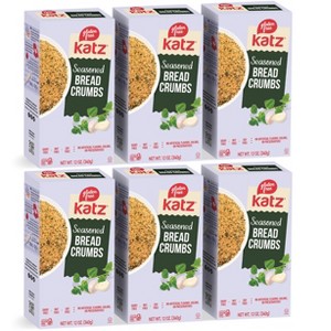 Katz Gluten Free Seasoned Bread Crumbs - 6 Pack - 1 of 4