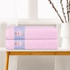 Unique Bargains Highly Absorbent Quicker Dry Breathable Bath Towels Set for Bathroom 2 Packs - 3 of 4