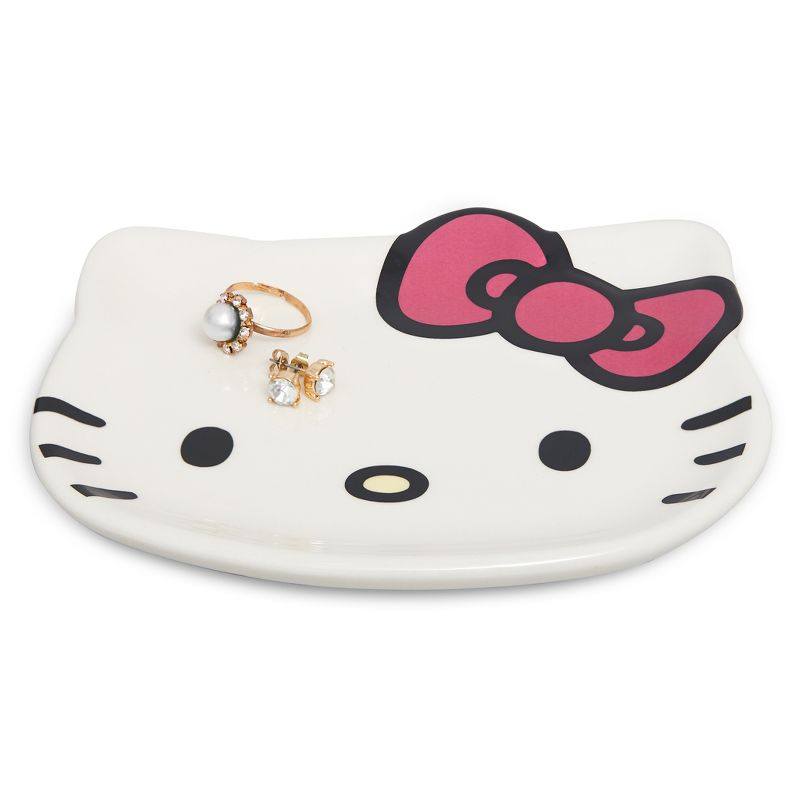 Sanrio Hello Kitty Ceramic Trinket Tray Jewelry Ring Holder Gift Dish, Authentic Officially Licensed, 1 of 8