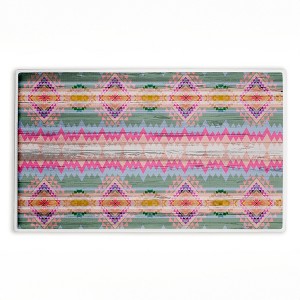 Stupell Industries Subtle Boho Geometrics Printed Plush Bathroom Floor Mat, design by Jennifer Ellory - 1 of 4