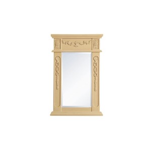 Elegant Lighting Wood frame mirror 18 inch x 28 inch in Light Antique Beige - 1 of 4