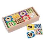 Melissa & Doug Self-Correcting Wooden Number Puzzles With Storage Box 40pc