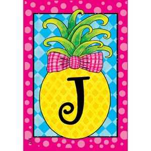 Briarwood Lane Summer Garden Flag 18x12.5 For Outdoor Pineapple Monogram Letter J Garden Flag Flag For Summer Garden Flag Flags For Outside - 1 of 4