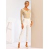 INSPIRE CHIC Women's Floral Embroidery Sheer Long Sleeves Lace Blouse - 2 of 4
