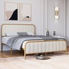 Whizmax Platform Bed Frame, Wood Slat Support Bed Frame with Button Tufted Headboard Bed Frame with Heavy Duty Metal - 3 of 4