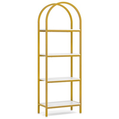 NicBex Bookshelf with Display Shelves & Metal Frame Bookcases for Living Room Home Office