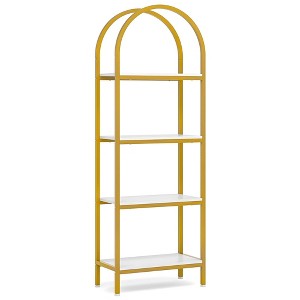 NicBex Bookshelf with Display Shelves & Metal Frame Bookcases for Living Room Home Office - 1 of 4