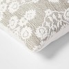 Cotton Textured Square Throw Pillow Sage/Cream - Threshold™ - image 4 of 4