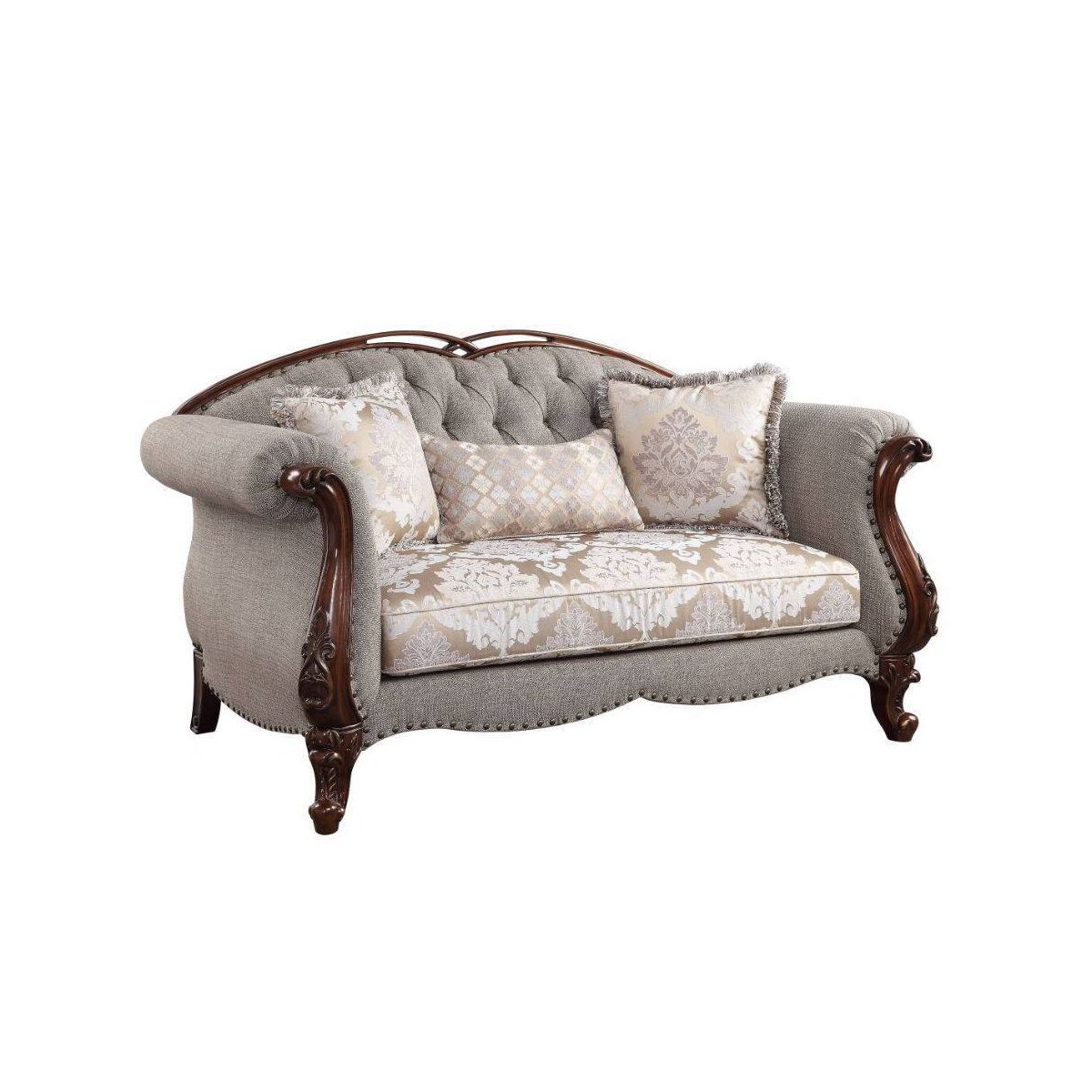 Acme Furniture Miyeon Sofa Cherry Finish - thumbnail 6