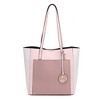 MKF Collection Leah Vegan Leather color-block Women’s Tote Bag by Mia K - 2 of 4