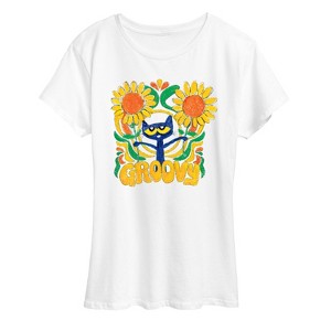 Women's - Pete the Cat - Groovy Frame Short Sleeve Graphic T-Shirt - 1 of 4