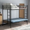 Twin Over Full Metal Bunk Bed with Sturdy Frame for Bedroom - 2 of 4