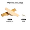 Unique Bargains Finger Edge Cabinet Pull 128mm Hole Diameter Gold 10 Pcs - 3 of 4