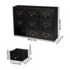 YIYIBYUS 9 Drawers Apothecary Chests and Cabinets, Wooden Desk Drawer Organizer - 4 of 4