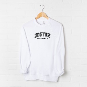 Simply Sage Market Women's Bella Canvas Graphic Sweatshirt Embroidered Boston Massachussetts - 1 of 2